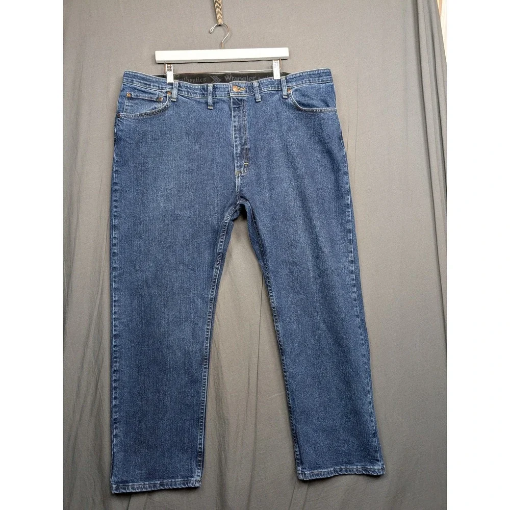 Wrangler Men's Jeans Straight Leg Dark Wash Denim Size 44 X 29
